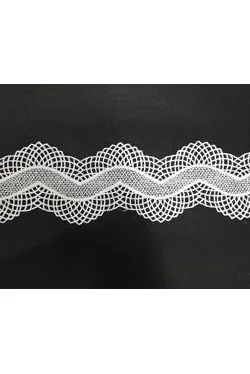 Pizzo bianco a onda