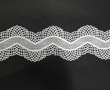 Pizzo bianco a onda