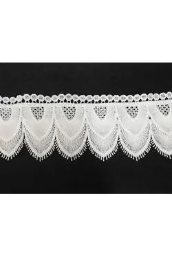 Pizzo doppio bianco tipo balza