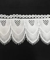 Pizzo doppio bianco tipo balza