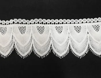 Pizzo doppio bianco tipo balza