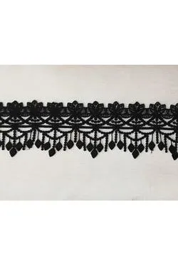 Passamaneria a pizzo nero
