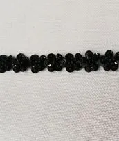 Passamaneria roselline nero