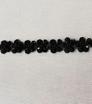 Passamaneria roselline nero