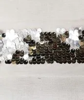Passamaneria pajet sfumata beige