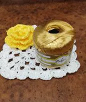 Raffia in viscosa colore oro
