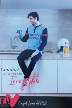 pigiama uomo caldo cotone