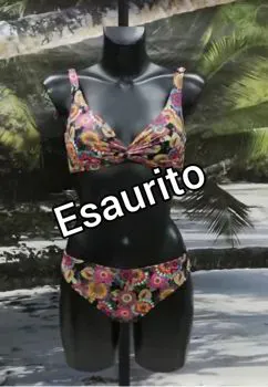 Bikini senza ferretto fantasia
