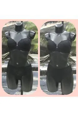 Reggiseno in pizzo nero