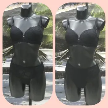 Reggiseno in pizzo nero