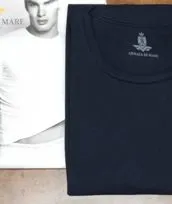 Maglia blu manica corta