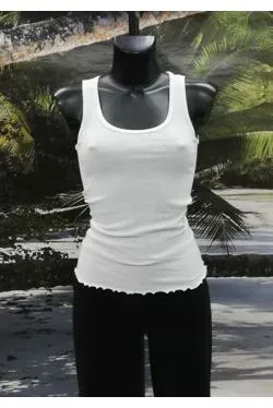 Spalla larga costina bianco