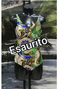 Costume intero fantasia verde