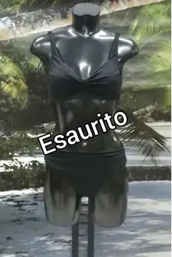 bikini nero senza ferretto