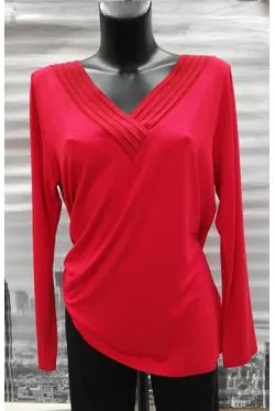 Maglia in viscosa rosso