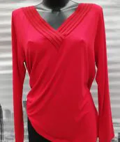 Maglia in viscosa rosso