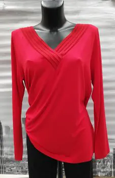 Maglia in viscosa rosso
