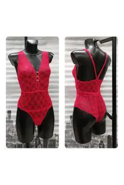 Body in pizzo rosso