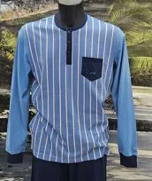 pigiama cotone azzurro