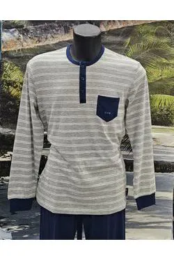 Pigiama in cotone grigio