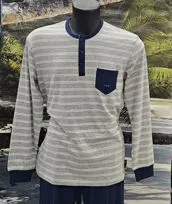 Pigiama in cotone grigio