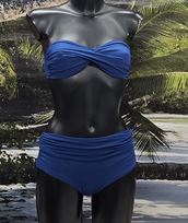 Bikini fascia blu