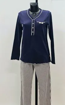 Pigiama caldo blu