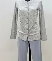Pigiama caldo azzurro polvere