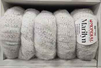 Marilyn bianco mohair pajet