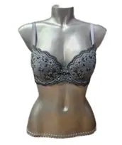 Reggiseno balconcino grigio