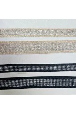 Elastici nero e beige