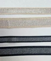 Elastici nero e beige