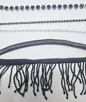 Strass nero e bianco