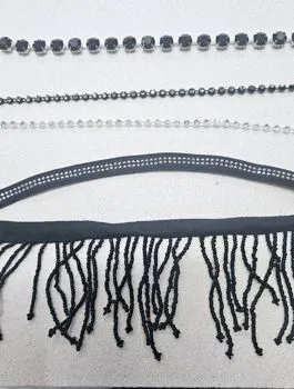 Strass nero e bianco