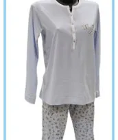 Pigiama cotone azzurro