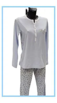 Pigiama cotone azzurro