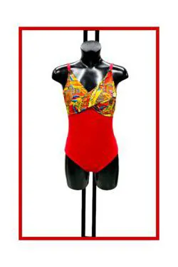 Costume intero fantasia rosso