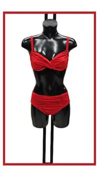 Costume bikini rosso ferretto