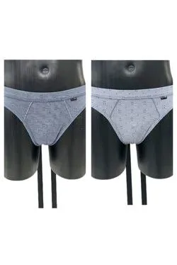 Slip bipak azzurro blu melange