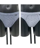 Slip bipak azzurro blu melange