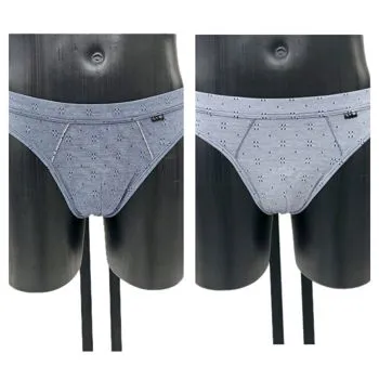 Slip bipak azzurro blu melange