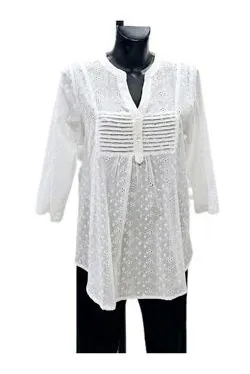 Camicia Sangallo bianco