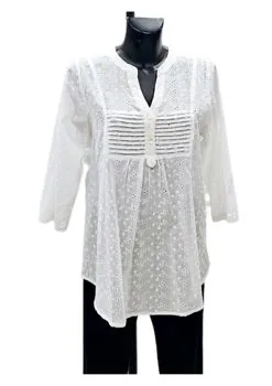 Camicia Sangallo bianco