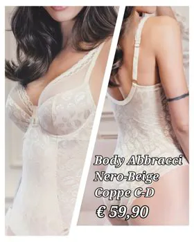 Body in pizzo abbracci