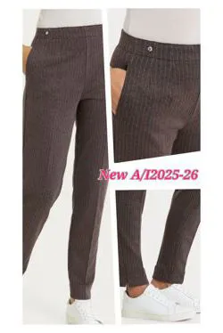Pantalone gessato mrrone