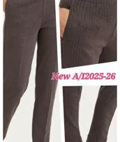 Pantalone gessato mrrone