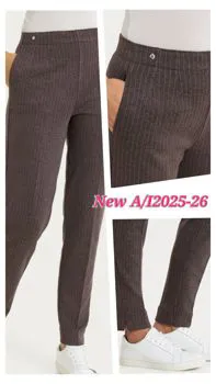 Pantalone gessato mrrone