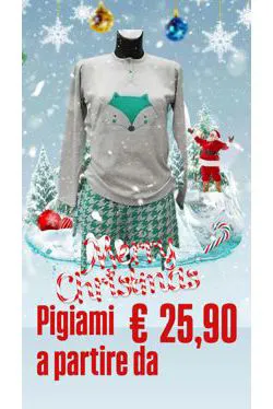 Pigiama caldo cotone vari colori
