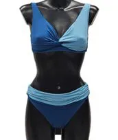 Bikini bicolor turchese