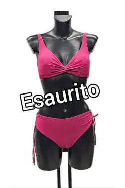 Bikini tinta unita magenta